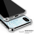 Blue and White Tie Dye iPhone XS Max Clear Case